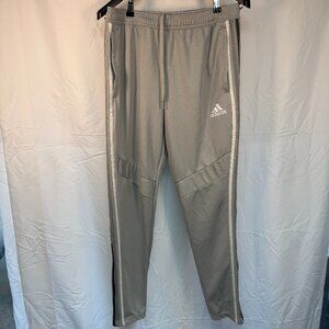 Adidas AEROREADY 3-Stripe Joggers Grey  Hem Tapered Sweatpants Men’s Large